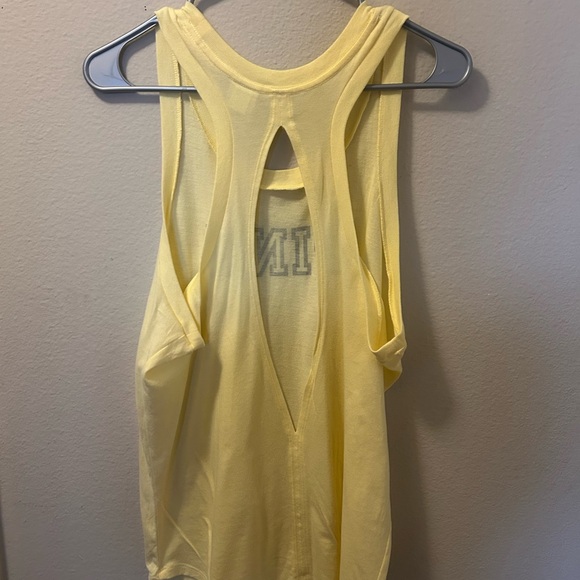 PINK Victoria's Secret Light Yellow Tank Top - Picture 2 of 2